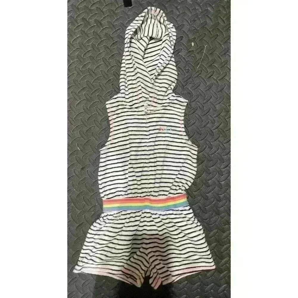 Juicy Couture Girls Striped Hooded Romper, size 4 - Picture 3 of 11